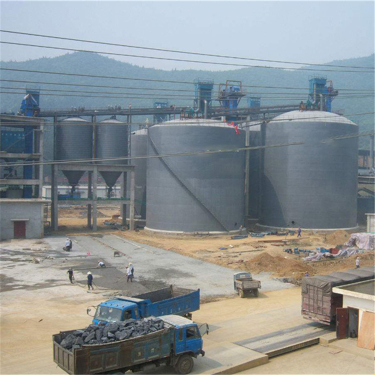 柳州水泥钢板仓2座3000吨青岛项目进入施工